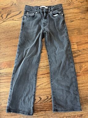 Levi's Kids Black Washed Straight Jeans